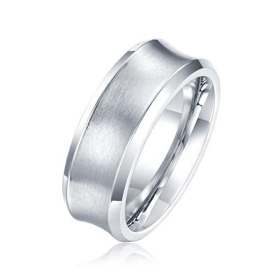 China Trendy Style Simple Men's Ring Shining Titanium Steel Punk And Ring Tail Spot Wholesale Single Women's Ring Pairs for sale