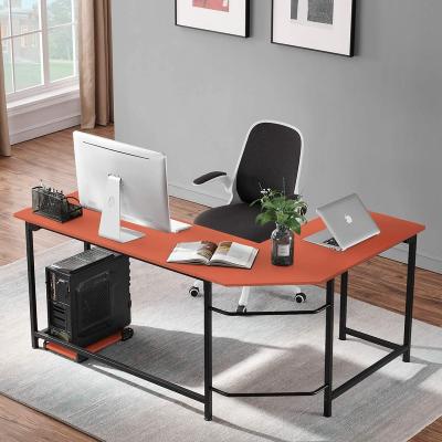 China (Height)Adjustable Corner Computer Desk with CPU Stand/PC Laptop Study Writing Table Workstation for Home Office for sale