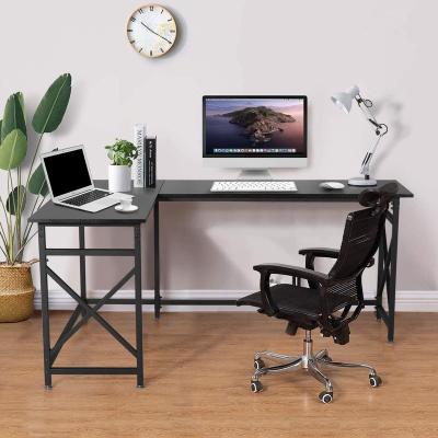 China (Height)Adjustable Corner Computer Desk with CPU Stand/PC Laptop Study Writing Table Workstation for Home Office for sale