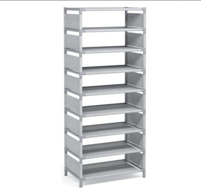 China The Steel Shoe (Size) 10 Tiers Adjustable Shoe Rack Shelf Storage 50 Pairs Shoe Rack Display Rack for sale