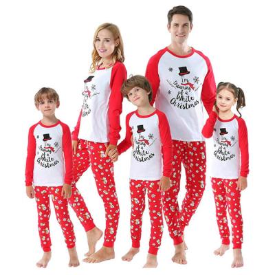 China Breathable Custom Print 2021 Autumn Christmas Outfits Cheap Pajamas Matching Jammies Women Kids Christmas Pajamas Sets Family Clothes Sleepwear Pajamas for sale