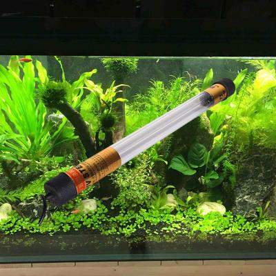 China 25w 30w 40w 60w Viable Submersible UV Aquarium Lamp Quartz Tube Aquarium Water Sterilization Germicidal Lamp for sale