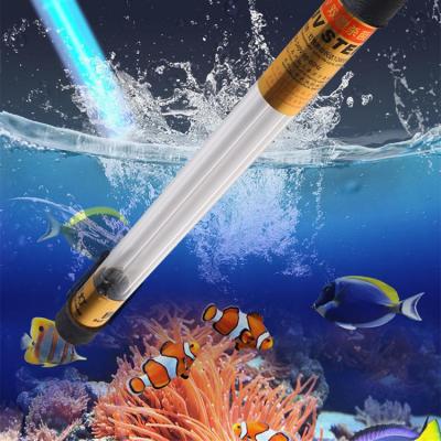 China Viable Waterproof UV Dip Lamp Fish Pond 40W Aquarium Aquarium UV-C Lamp With Inner Ballast 8000 Hours for sale