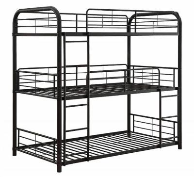 China (Size) 3 Tier Bunk Bed Adjustable Steel Cheap Metal 3 Layers Bunk Bed 3 Person Deck Bed Cu Tapping Triple Etaje de trei for sale