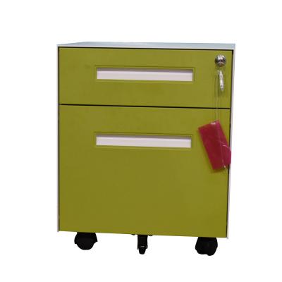 China Mobile Filing Cabinet shuangbin Office Furniture Anti-tilt 2 Drawers A4 Files Filing Cabinet for sale