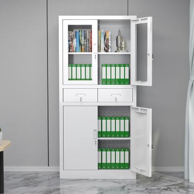 China Customers design are accepted filing cabinets for office lockable cabinet door filing cabinet metal glass price for sale