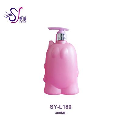 China Special Personal Care 300ml Plastic PE Animal Shape For Body Care With Lotion Pump Bottle For Cosmetic Packaging for sale