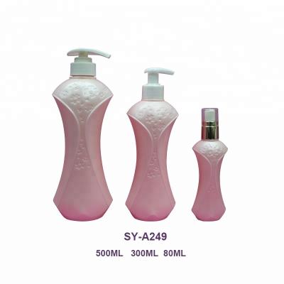 China Cosmetic Packs 500Ml 300Ml 80Ml Pink Beauty Special Type For Body Care With Shampoo Shower Gel And Bottle A249 for sale