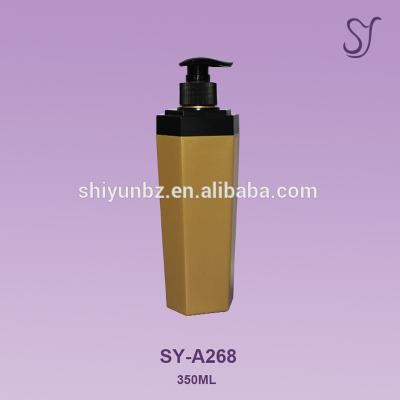 China 700ml 500ml 350ml Empty PE High-endThree-Dimensional Design Suitable For Body Care With Pump Shampoo Bottles A268 for sale