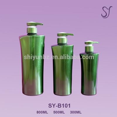 China 300/500/800ml Large Capacity Personal Care PET Plastic Shampoo/Shower Gel Bottle For Personal Care B101 for sale