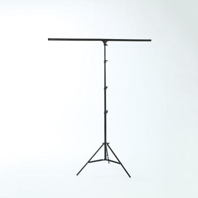 China Foldable 2.6*1.5m T Shape Adjustable T Shape Backdrops Light Stand Tripod For PVC Backgrounds for sale