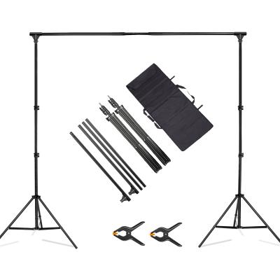 China Professional Photo Studio 2m x 3m/7ft x 10ft Adjustable Photo Backdrop Support System Photography Muslin Backdrop Support Kits for sale