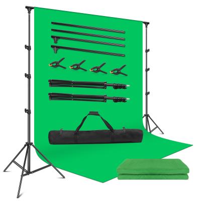 China 2.6*3m Foldable Video Photo Studio Adjustable Background Stand Backdrop Support System Kit with Carry Bag for sale