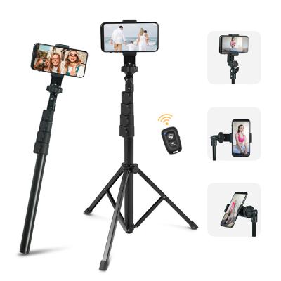 China Live Selfie Stick Mobile Phone Selfie Tripod Video Camera Horizontal And Vertical Shooting Universal Artifact for sale