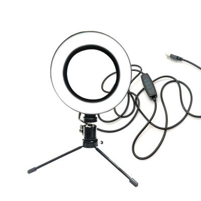 China Customization Accepted New 8 Inch Dimmable LED Ring Lamp Studio Camera Phone Video Light Lamp with Tripod and Phone Clip Selfie Stick Ring Fill Light for sale