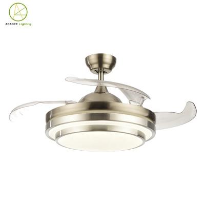 China Lower Noise + 2019 New Style Decorative Electronics 25W Bladeless Fan Light Popular Chandelier Ceiling Fan Long Lifespan for sale