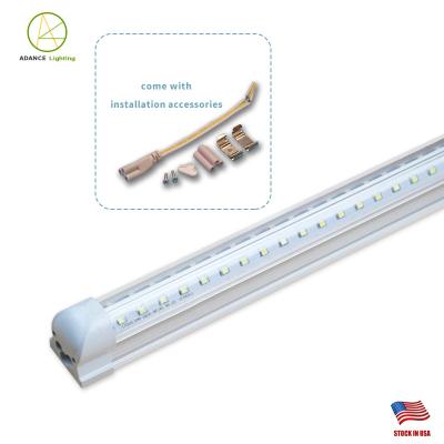 China High Quality V Ahead Hotel Lighting 8ft Integrated Led Tubes Double Sides Led Lights 65W T8 Led Tube for sale