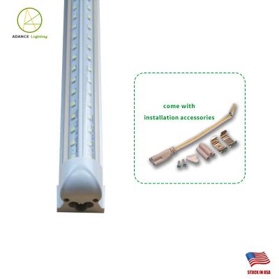 China Shool Advance Lighting White Light 5ft Office 48W Led (25 PACKS) Integrated V Shape Tube Light SMD2835 240LEDS USA Stock Shop Fixture T8 for sale