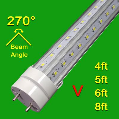 China Hotel Advance Lighting G13 T8 Cooler Lighting AC 85-265V With All Accessories V Shape Led Tube Light for sale