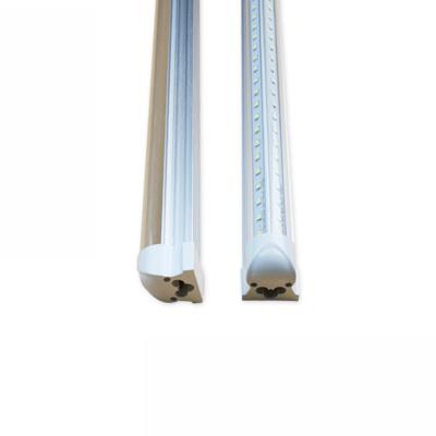 China Warehouse super shine integrated v shape led tube 4ft 1200mm wide beam angle v shape cooler t8 led tube for sale