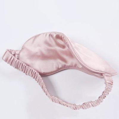 China wholesale custom logo printing eye mask aviation imitation silk double-sided hotel Anti-wrinkle shading sleeping eye mask for sale