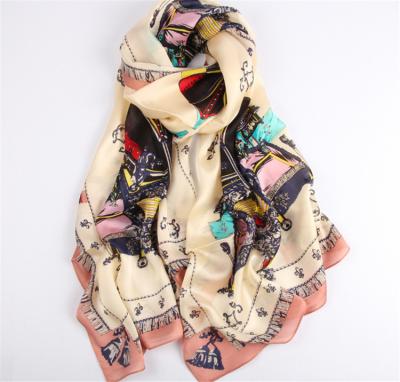 China 100 pure simple colorful wholesale comfortable and warm silk scarf for painting or dyeing for sale