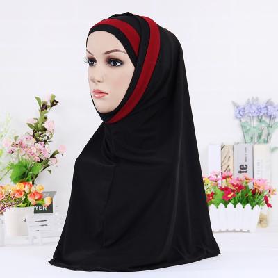 China 2019 Sheer Polyester Solid Color Chiffon Square Women Shawl Foulard Hijab Hijab Scarf for sale