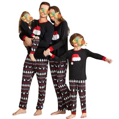 China 2021 Winter Pajamas QUICK DRY Women Sets Satin Children Christmas Pajamas Kids Sleepwear for sale