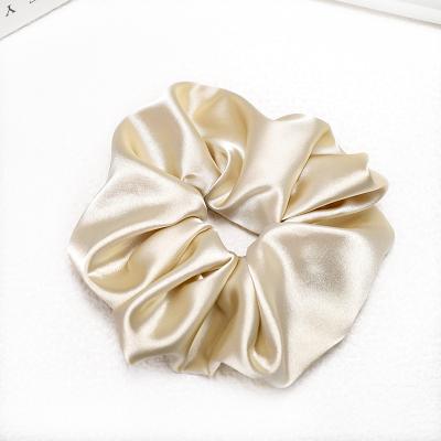 China Fashion real silk scrunchy wrap real silk scrunchy hair scrunchies black gray pink silk hair scrunchies custom made wholesale for girl for sale