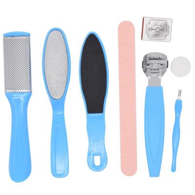 China Factory direct foot care pedicure eco-friendly 8 piece callus peeling set for sale