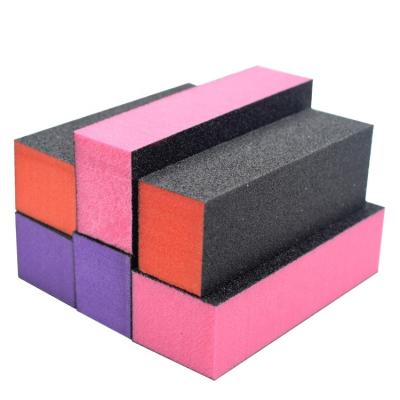 China Easy time can be used factory direct sale nail surface polishing and shaping sponge four square file for sale