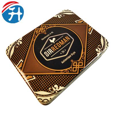 China Recycled Flash USD Tin Box Card Tin Box Insert Tin Box With Diecuted Materials Metal Eva for sale