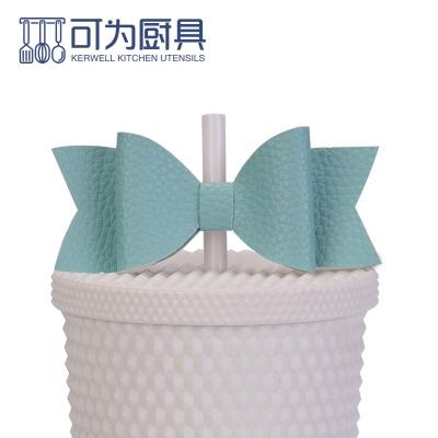 China Sustainable Single shot not sending durian cup accessories bow not including cup cartoon straw set Tumbler accessories for sale