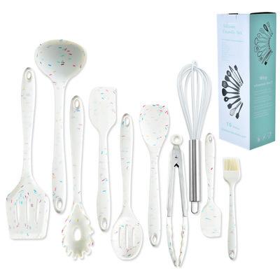 China 10 Viable Color Series Silicone Kitchenware Sets for sale