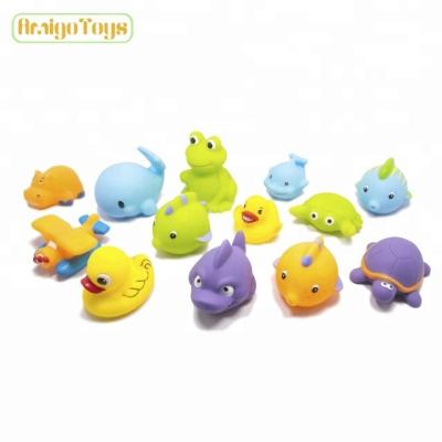 China Factory Supply Vinyl Bath Time Favor Toy Soft And Squeaky Certified PVC Toys Animal Plastic Toy for sale