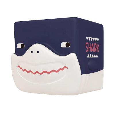 China New Soft Squeaky Custom Other Vinyl Educational Soft Animal Blocks Shark Baby Bath Set Toys for sale