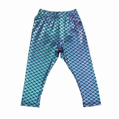 China New Breathable Wholesale Kids Design Legging Mermaid Pants For Girls for sale