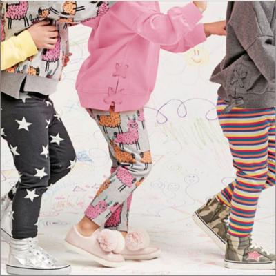 China High Quality Breathable RTS Baby Pants Wholesale Custom Printed Children Kids Gaiters Pants Girls Gaiters For Girls for sale