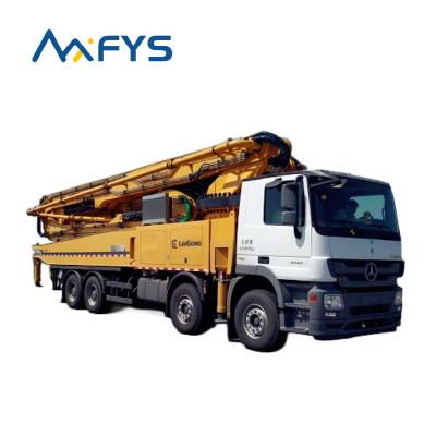 China Hotels Factory Price Truck Mounted Concrete Line Pump Right Drive Line Small Concrete Pumps Truck for sale