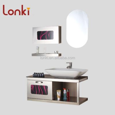 China Modern Stainless Steel Bathroom Furniture Mirror Cabinets Modern Custom Bathroom Mirror for sale