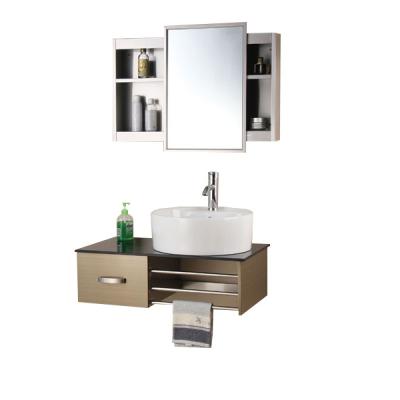 China Sale Bathroom Vanity Modern Top Mirrored High Quality Stainless Steel Jewelry Cabinet Bathroom Mirror for sale