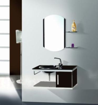 China Modern Manufacturer Directly Supply Free Standing Hotel Cheap Single Floor Bathroom Vanity In China for sale