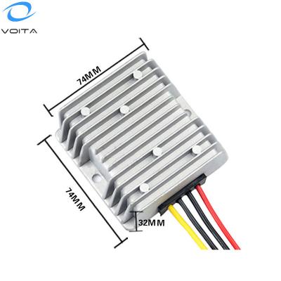 China Aluminum Alloy Shell LED Solar System BOOST Inverter Booster DC DC12V to DC 24V 5A 120W for sale