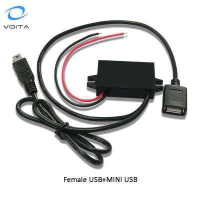 China Mini Dual Car MP3 Car Phone Charger USB Charger 3a 15w 12vdc 24v 36v 48v Micro DC DC Converter 12v to 5v for sale