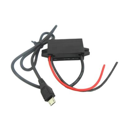 China Factory supply 12v 24v OEM 3A male to 5v USB type c converter for home use 46*27*14mm for sale