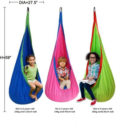 China Modern Kids Pod Swing Seat Hammock For Indoor And Outdoor Hanging Hammock Chair for sale