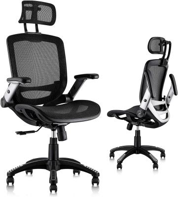 China Office Stretch Ergonomic Chair High Back Mesh Computer Chair with Adjustable Armrest, Backrest and Lumbar Support Headrest for sale