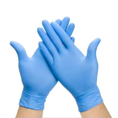 China Medical-durable blue nitrile gloves-disposable gloves-gloves for sale