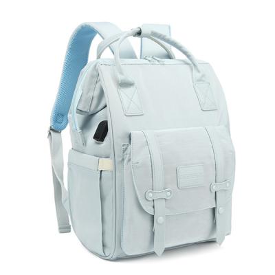 China With Wholesale Waterproof Backpack Large Capacity Hutch Backpack USB Mummy Foldable Baby Crib Diaper Bags With Changing Station for sale