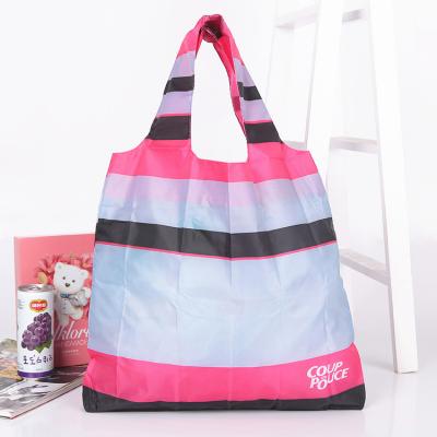 China Colorful Printing Waterproof Customized Nylon Customer Bag Foldable Wholesale for sale